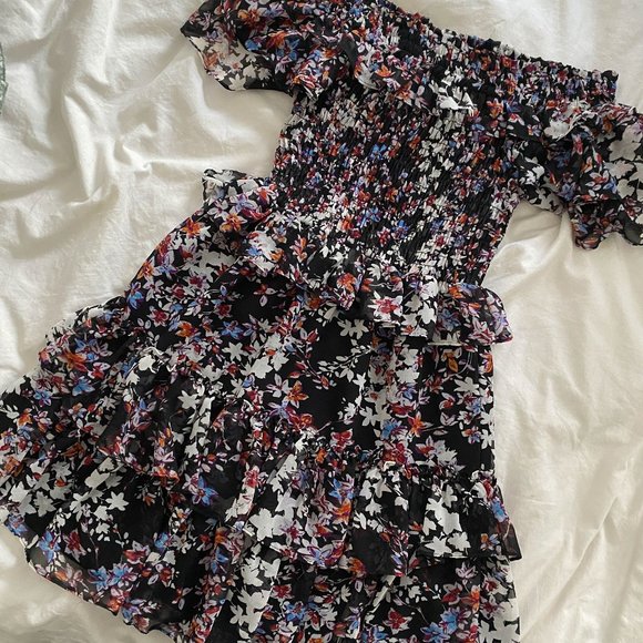 Misa Los Angeles Dresses & Skirts - MISA Off the Shoulder Floral Dress
